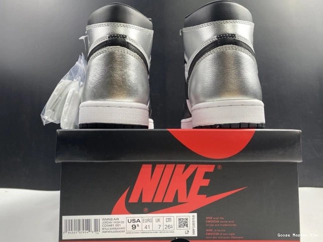OG CD0461-001 SILVER 1 WMNS AIR HIGH TOE JORDAN 0811